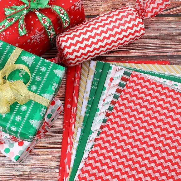 🎄 100 sheets of Holiday tissue paper- 19.7 x 13.8 inch - Picture 5 of 8